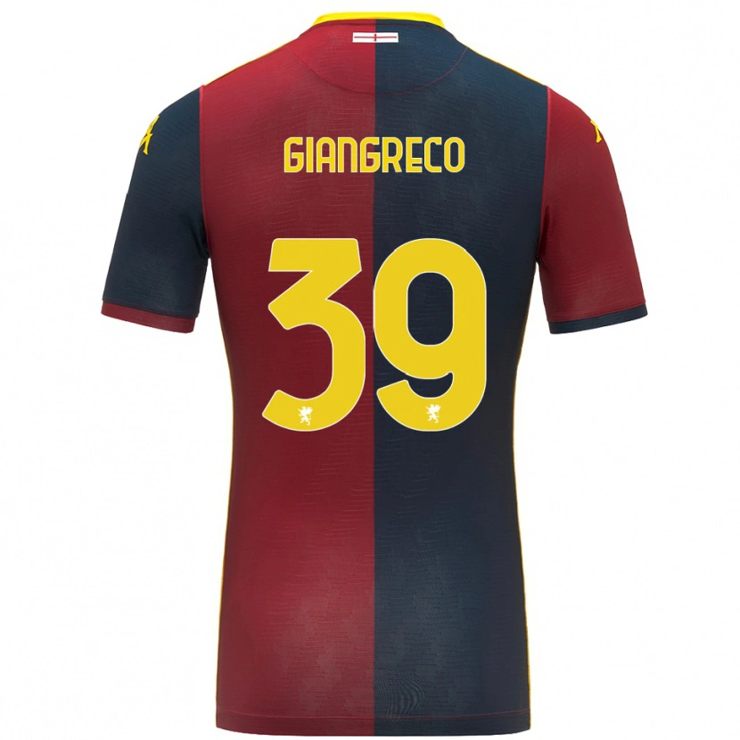 Danxen Kvinnor Nicolò Giangreco #39 Röd Kungsblå Hemmatröja Matchtröjor 2025/26 Tröjor T-Tröja