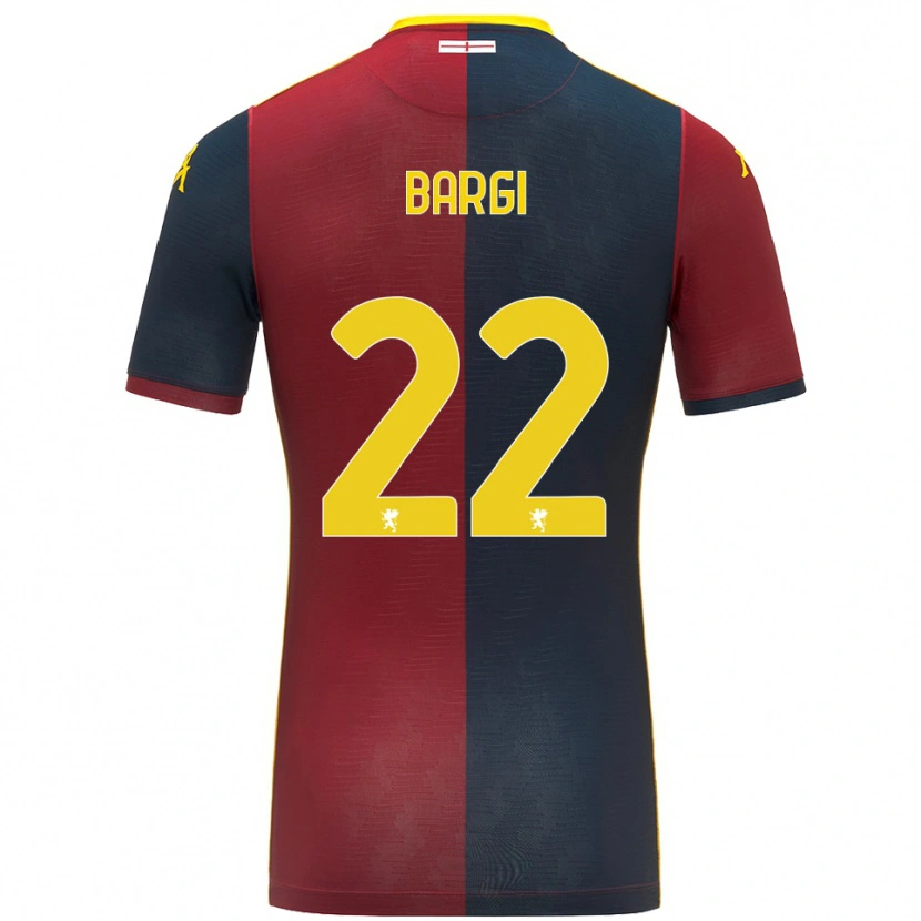 Danxen Kvinnor Caterina Bargi #22 Röd Kungsblå Hemmatröja Matchtröjor 2025/26 Tröjor T-Tröja