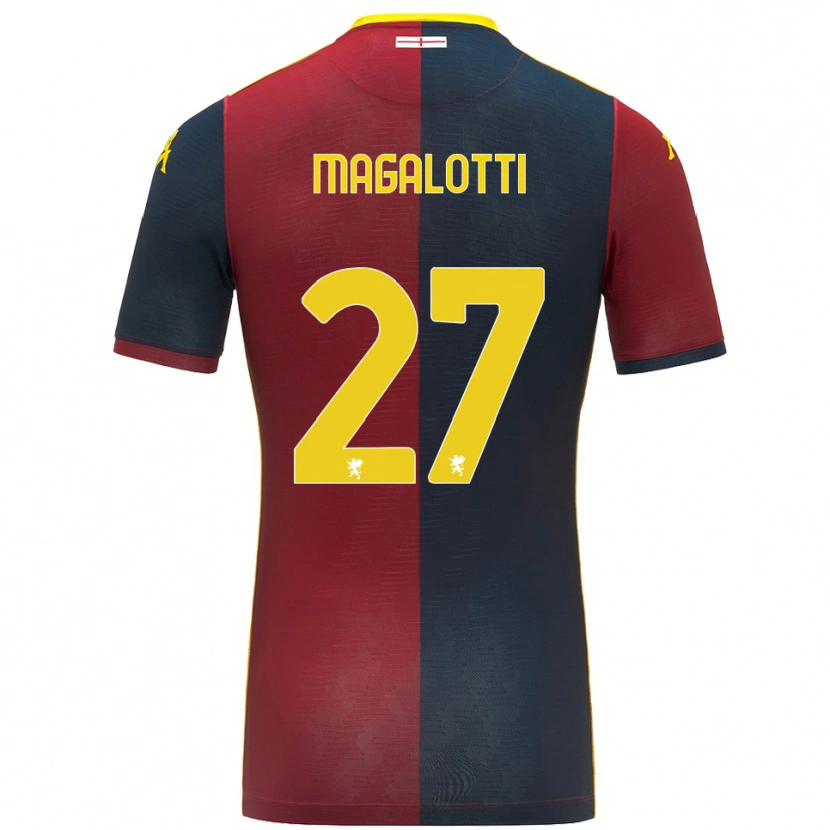 Danxen Kvinnor Gabriele Magalotti #27 Röd Kungsblå Hemmatröja Matchtröjor 2025/26 Tröjor T-Tröja