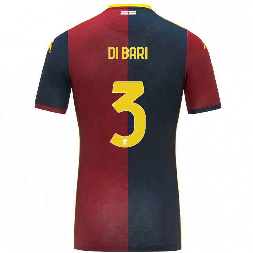 Danxen Kvinnor Martina Di Bari #3 Röd Kungsblå Hemmatröja Matchtröjor 2025/26 Tröjor T-Tröja