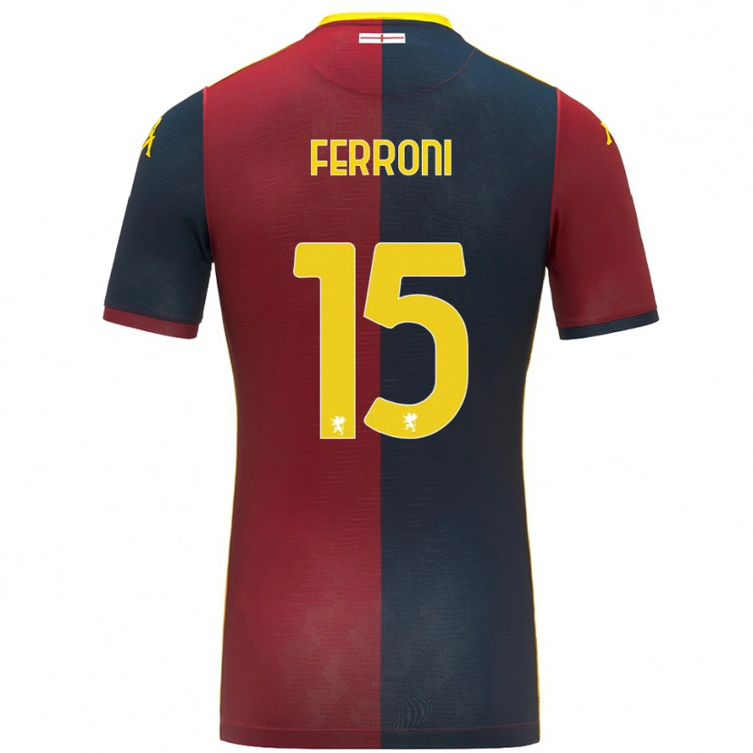 Danxen Kvinnor Leonardo Ferroni #15 Röd Kungsblå Hemmatröja Matchtröjor 2025/26 Tröjor T-Tröja