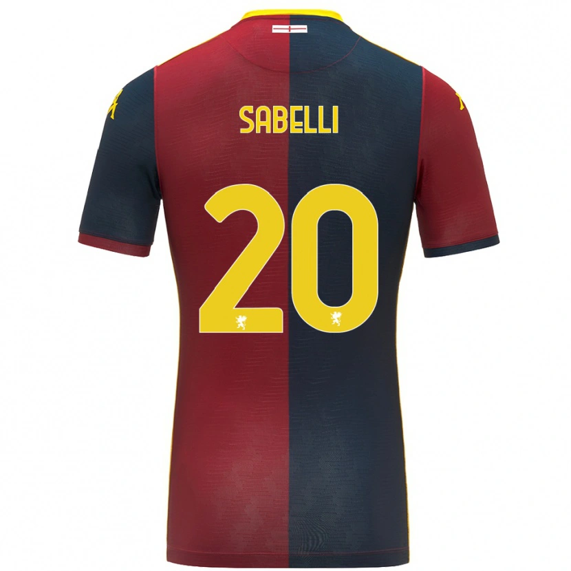 Danxen Kvinnor Stefano Sabelli #20 Röd Kungsblå Hemmatröja Matchtröjor 2025/26 Tröjor T-Tröja
