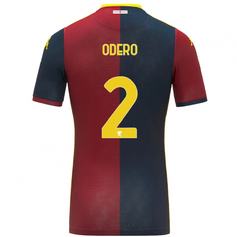 Danxen Kvinnor Martino Odero #2 Röd Kungsblå Hemmatröja Matchtröjor 2025/26 Tröjor T-Tröja