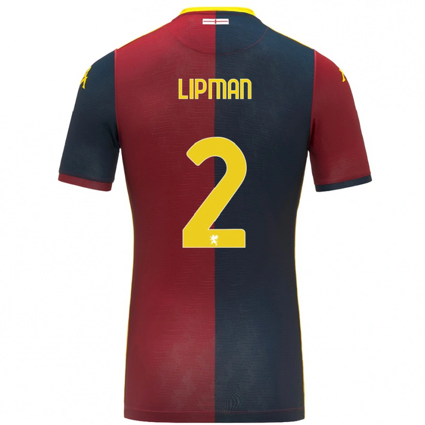 Danxen Kvinnor Emma Lipman #2 Röd Kungsblå Hemmatröja Matchtröjor 2025/26 Tröjor T-Tröja