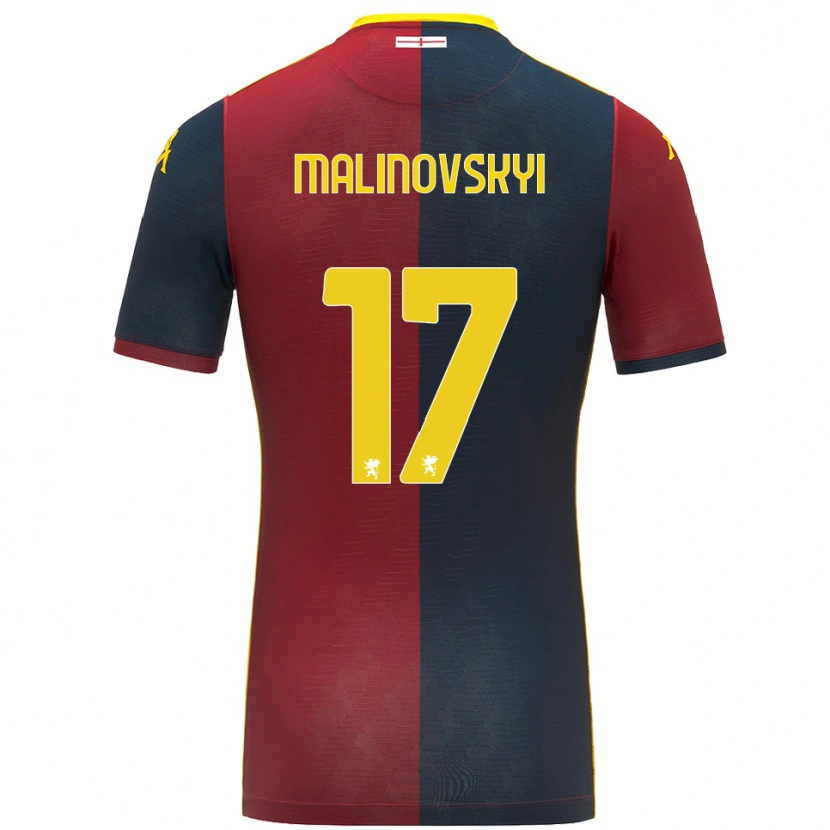 Danxen Kvinnor Ruslan Malinovskyi #17 Röd Kungsblå Hemmatröja Matchtröjor 2025/26 Tröjor T-Tröja
