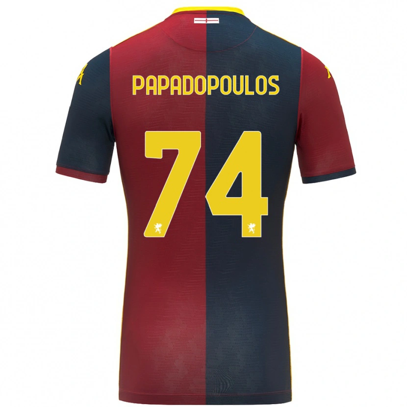 Danxen Kvinnor Christos Papadopoulos #74 Röd Kungsblå Hemmatröja Matchtröjor 2025/26 Tröjor T-Tröja