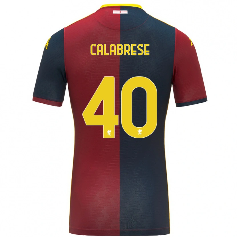 Danxen Kvinnor Filippo Calabrese #40 Röd Kungsblå Hemmatröja Matchtröjor 2025/26 Tröjor T-Tröja