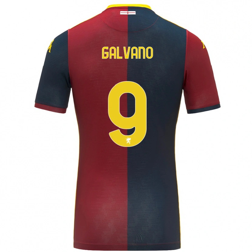 Danxen Kvinnor Cristian Galvano #9 Röd Kungsblå Hemmatröja Matchtröjor 2025/26 Tröjor T-Tröja