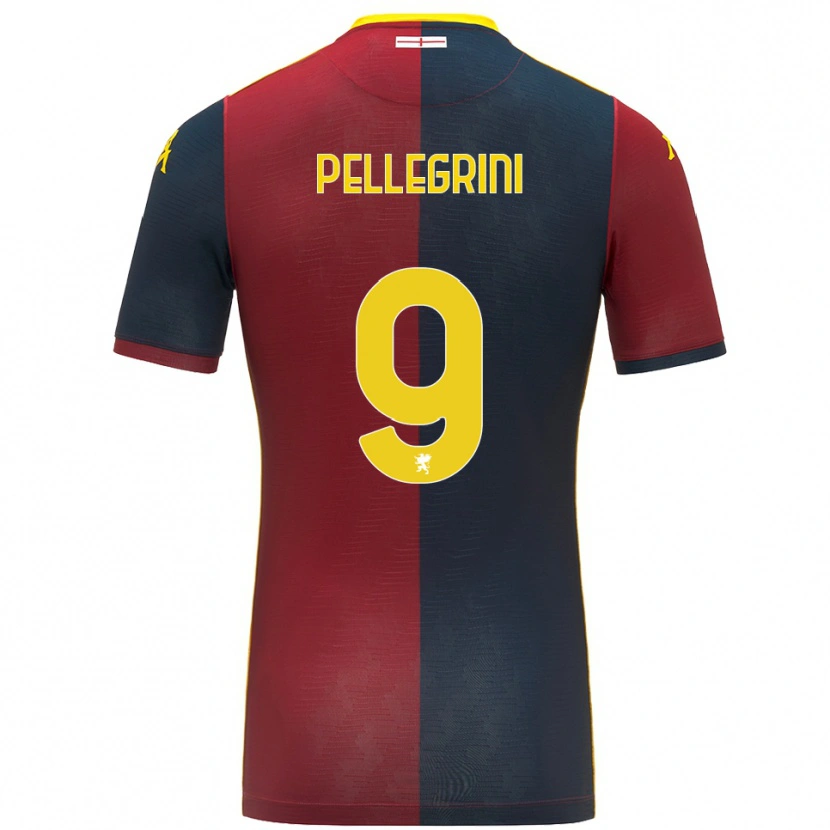 Danxen Kvinnor Fernando Pellegrini #9 Röd Kungsblå Hemmatröja Matchtröjor 2025/26 Tröjor T-Tröja