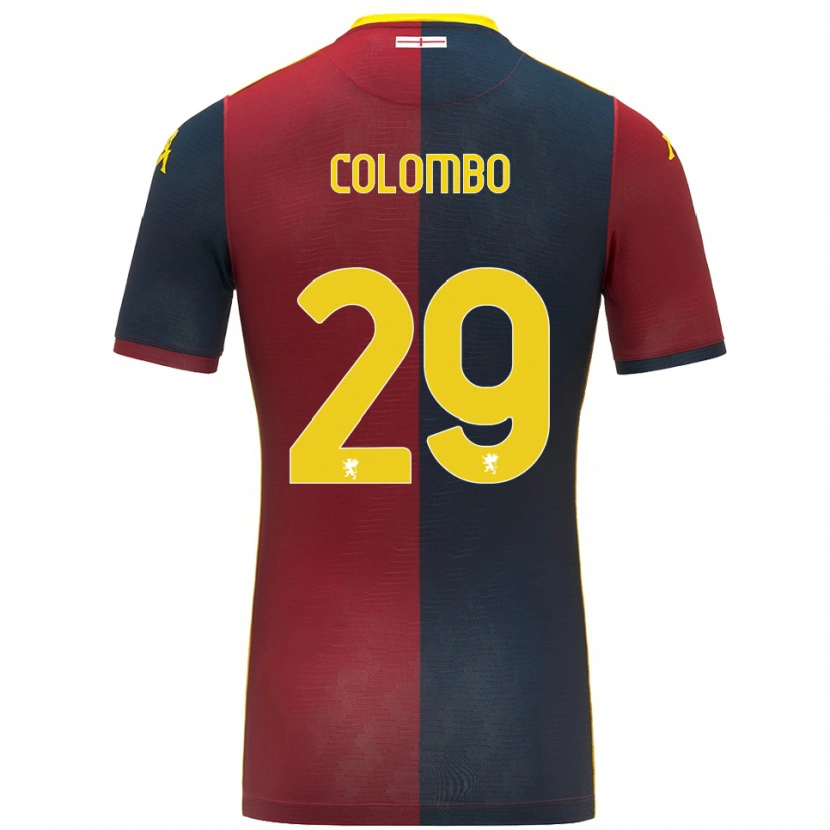 Danxen Kvinnor Lorenzo Colombo #29 Röd Kungsblå Hemmatröja Matchtröjor 2025/26 Tröjor T-Tröja