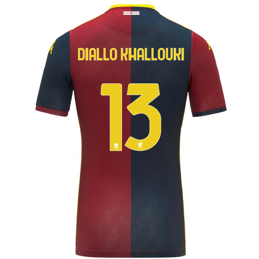 Danxen Kvinnor Siaka Diallo Khallouki #13 Röd Kungsblå Hemmatröja Matchtröjor 2025/26 Tröjor T-Tröja