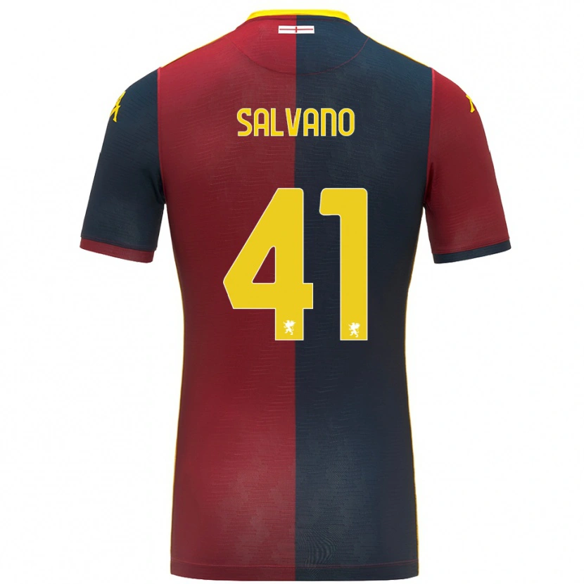 Danxen Kvinnor Daniele Salvano #41 Röd Kungsblå Hemmatröja Matchtröjor 2025/26 Tröjor T-Tröja