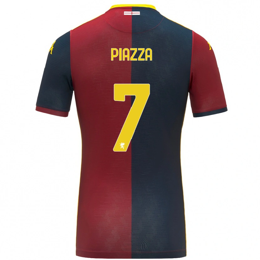 Danxen Kvinnor Matteo Piazza #7 Röd Kungsblå Hemmatröja Matchtröjor 2025/26 Tröjor T-Tröja