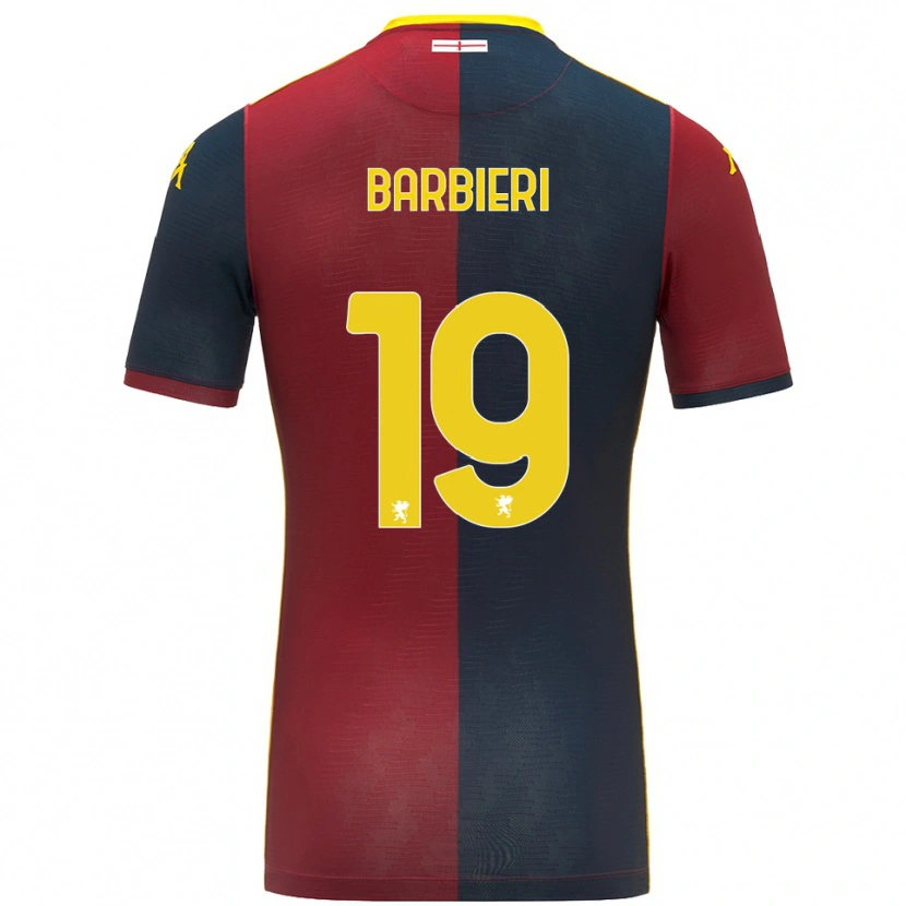 Danxen Kvinnor Filippo Barbieri #19 Röd Kungsblå Hemmatröja Matchtröjor 2025/26 Tröjor T-Tröja