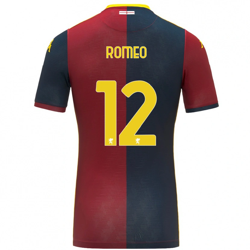 Danxen Kvinnor Emanuele Romeo #12 Röd Kungsblå Hemmatröja Matchtröjor 2025/26 Tröjor T-Tröja