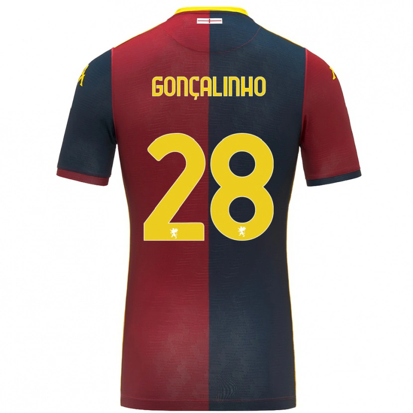 Danxen Kvinnor João Gonçalinho #28 Röd Kungsblå Hemmatröja Matchtröjor 2025/26 Tröjor T-Tröja