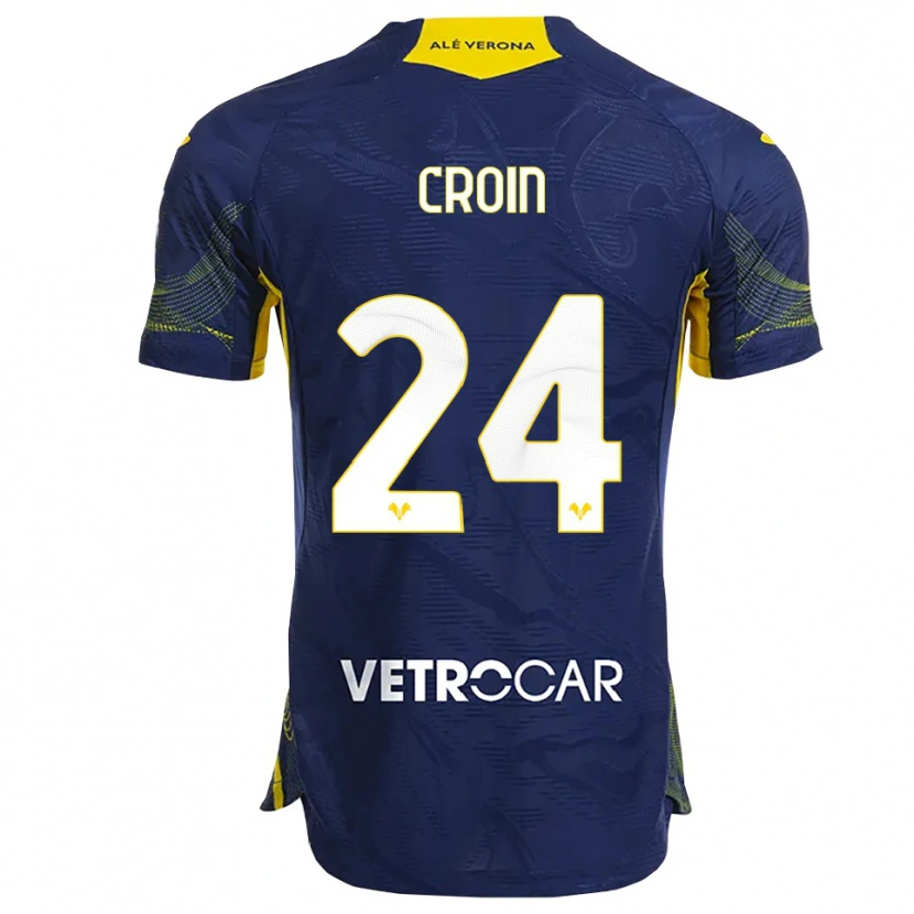 Danxen Kvinnor Nicole Croin #24 Marinblå Gul Hemmatröja Matchtröjor 2025/26 Tröjor T-Tröja