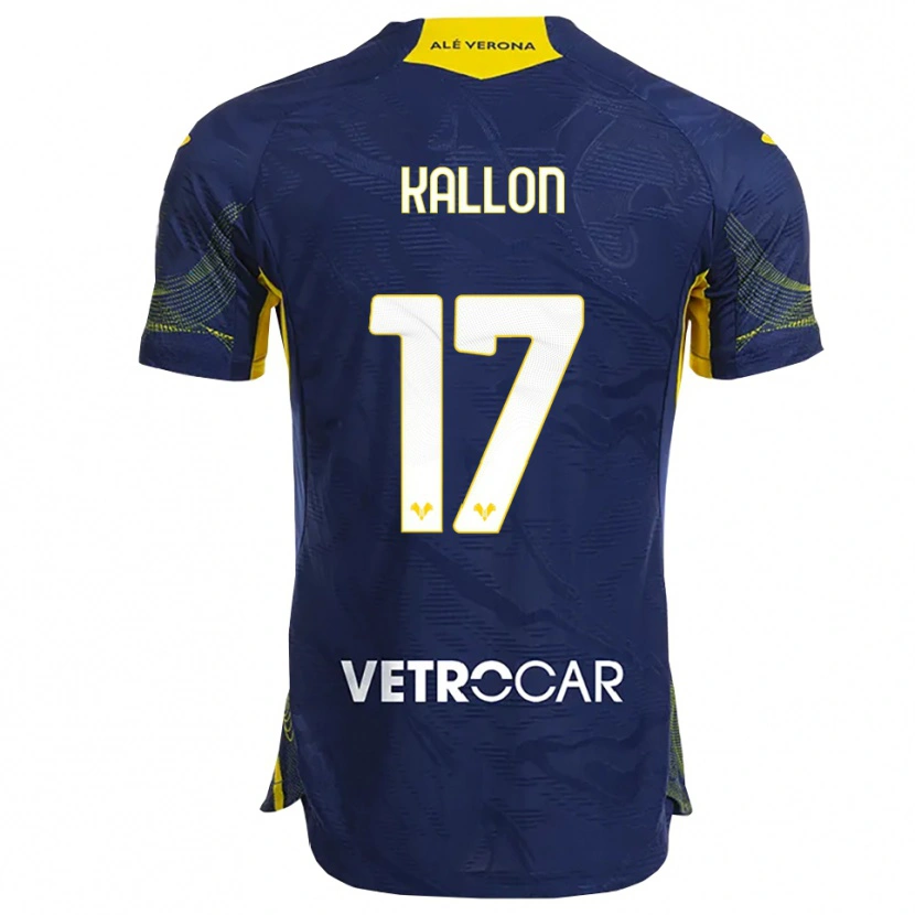 Danxen Kvinnor Yayah Kallon #17 Marinblå Gul Hemmatröja Matchtröjor 2025/26 Tröjor T-Tröja