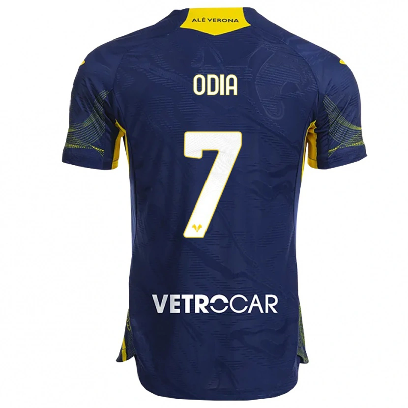 Danxen Kvinnor David Odia #7 Marinblå Gul Hemmatröja Matchtröjor 2025/26 Tröjor T-Tröja