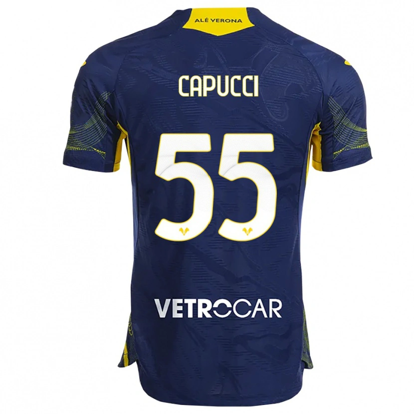 Danxen Kvinnor Laura Capucci #55 Marinblå Gul Hemmatröja Matchtröjor 2025/26 Tröjor T-Tröja