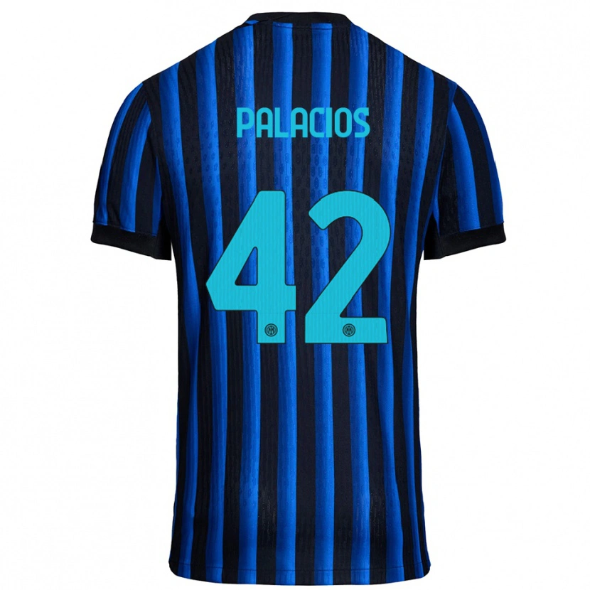 Danxen Kvinnor Tomás Palacios #42 Svart Blå Hemmatröja Matchtröjor 2025/26 Tröjor T-Tröja