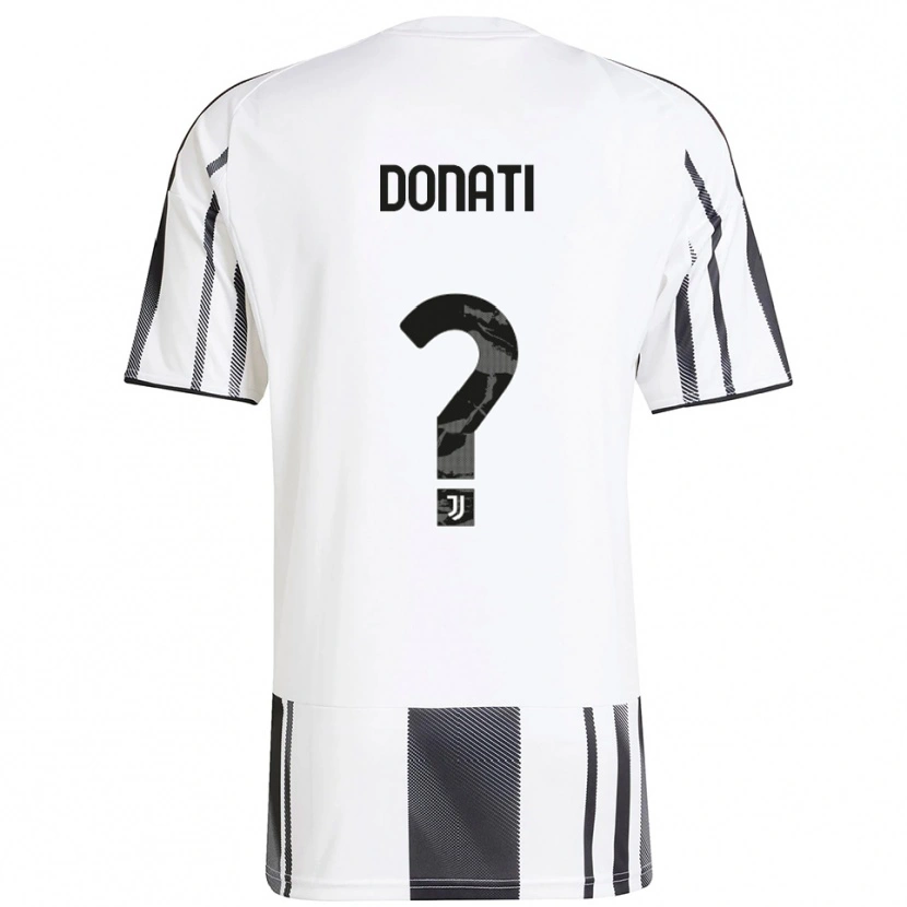 Danxen Kvinnor Andrea Donati #0 Vit Svart Hemmatröja Matchtröjor 2025/26 Tröjor T-Tröja