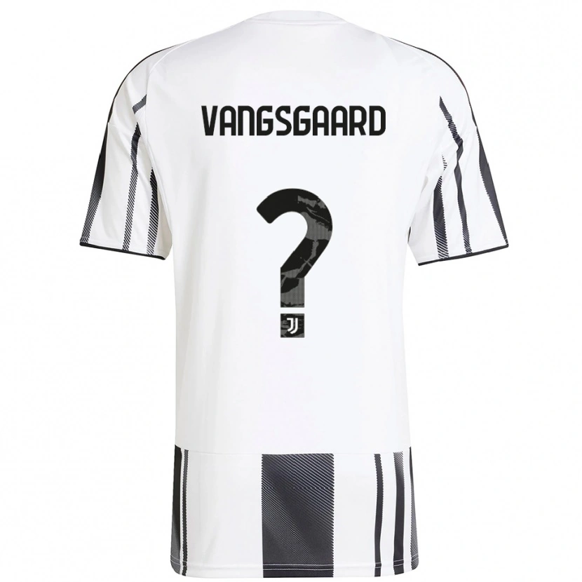 Danxen Kvinnor Amalie Vangsgaard #0 Vit Svart Hemmatröja Matchtröjor 2025/26 Tröjor T-Tröja