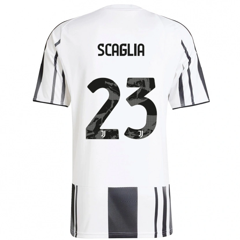 Danxen Kvinnor Filippo Scaglia #23 Vit Svart Hemmatröja Matchtröjor 2025/26 Tröjor T-Tröja
