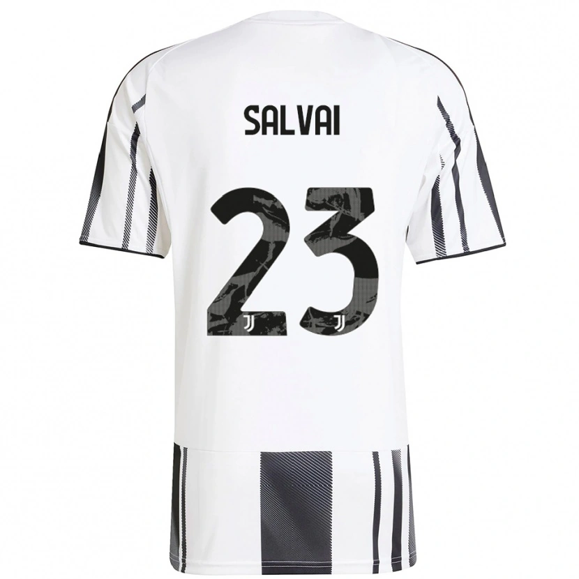 Danxen Kvinnor Cecilia Salvai #23 Vit Svart Hemmatröja Matchtröjor 2025/26 Tröjor T-Tröja