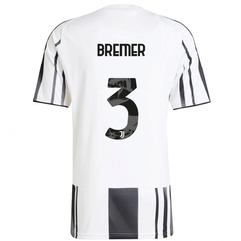 Danxen Kvinnor Bremer #3 Vit Svart Hemmatröja Matchtröjor 2025/26 Tröjor T-Tröja