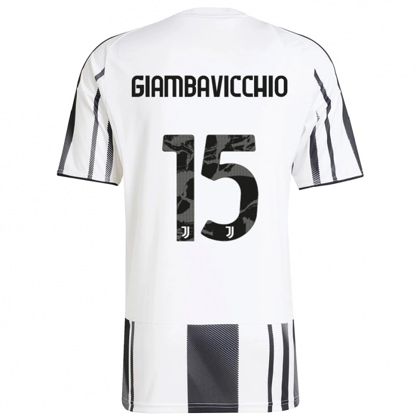 Danxen Kvinnor Franco Giambavicchio #15 Vit Svart Hemmatröja Matchtröjor 2025/26 Tröjor T-Tröja