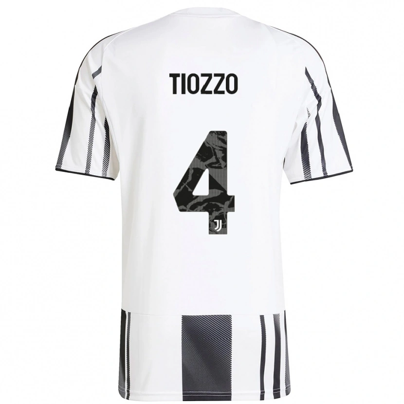 Danxen Kvinnor Marco Tiozzo #4 Vit Svart Hemmatröja Matchtröjor 2025/26 Tröjor T-Tröja