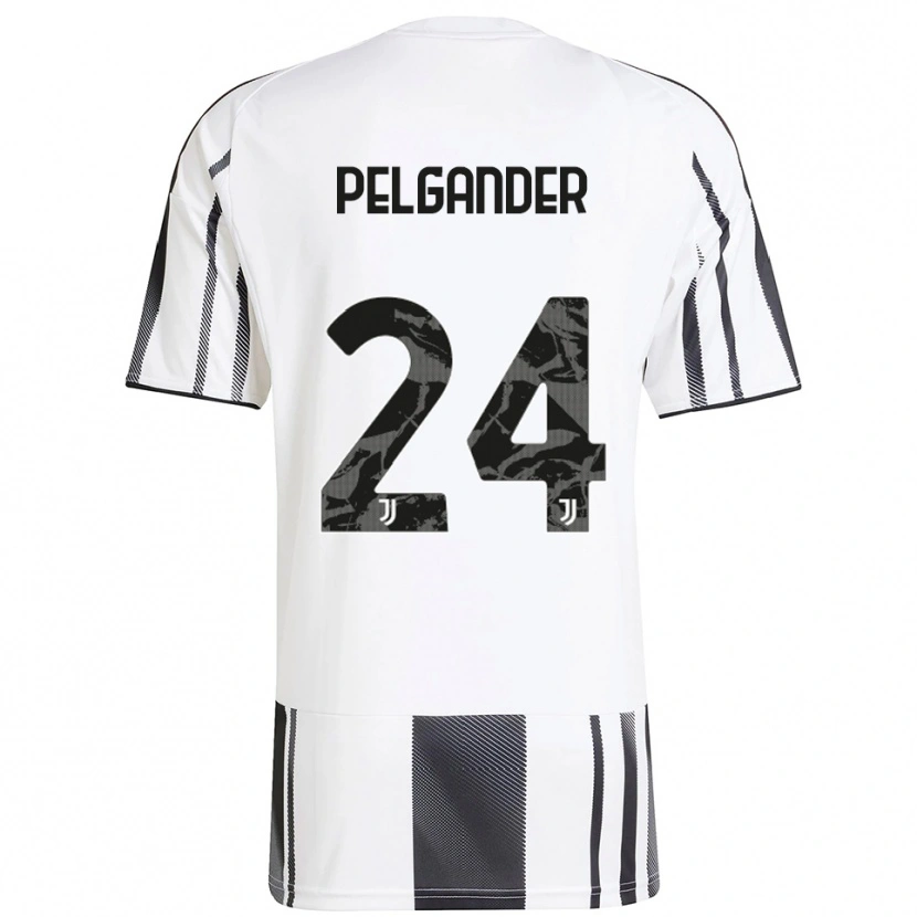Danxen Kvinnor Elsa Pelgander #24 Vit Svart Hemmatröja Matchtröjor 2025/26 Tröjor T-Tröja