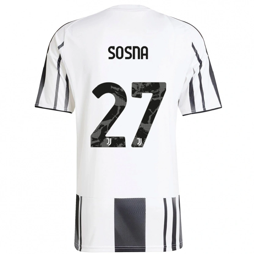 Danxen Kvinnor Adam Sosna #27 Vit Svart Hemmatröja Matchtröjor 2025/26 Tröjor T-Tröja