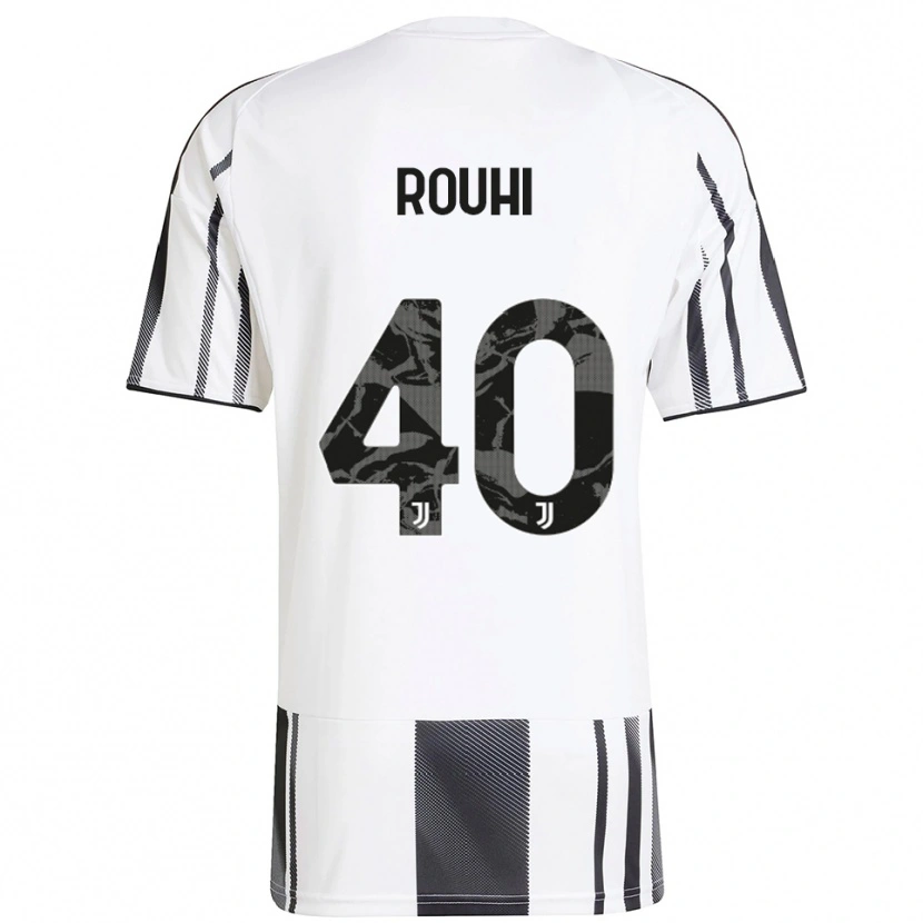 Danxen Kvinnor Jonas Rouhi #40 Vit Svart Hemmatröja Matchtröjor 2025/26 Tröjor T-Tröja