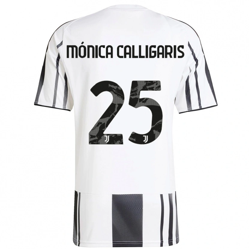 Danxen Kvinnor Viola Mónica Calligaris #25 Vit Svart Hemmatröja Matchtröjor 2025/26 Tröjor T-Tröja