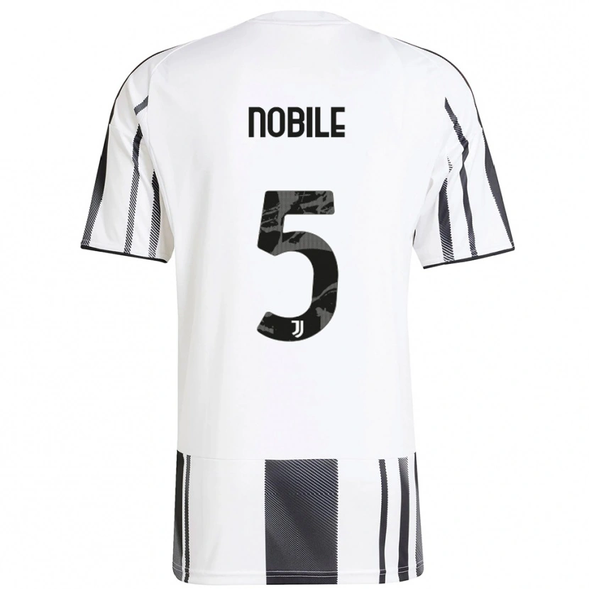 Danxen Kvinnor Riccardo Nobile #5 Vit Svart Hemmatröja Matchtröjor 2025/26 Tröjor T-Tröja