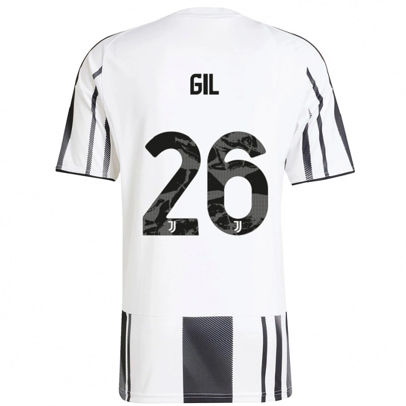 Danxen Kvinnor Javier Gil #26 Vit Svart Hemmatröja Matchtröjor 2025/26 Tröjor T-Tröja