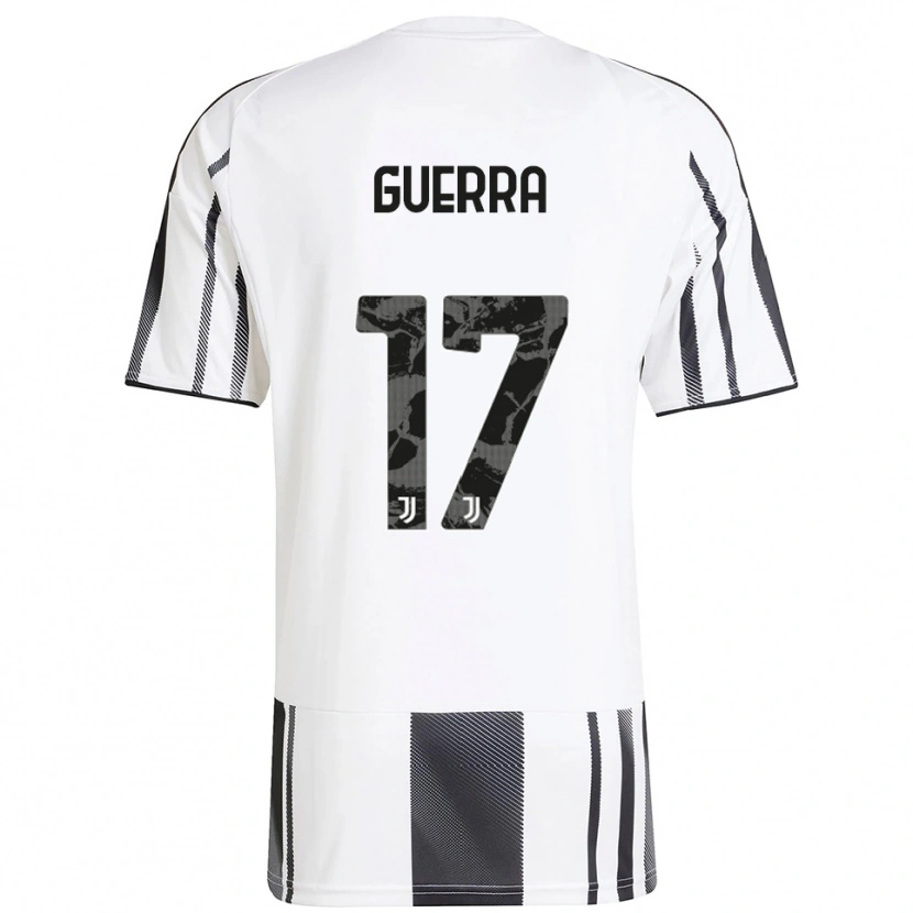 Danxen Kvinnor Simone Guerra #17 Vit Svart Hemmatröja Matchtröjor 2025/26 Tröjor T-Tröja