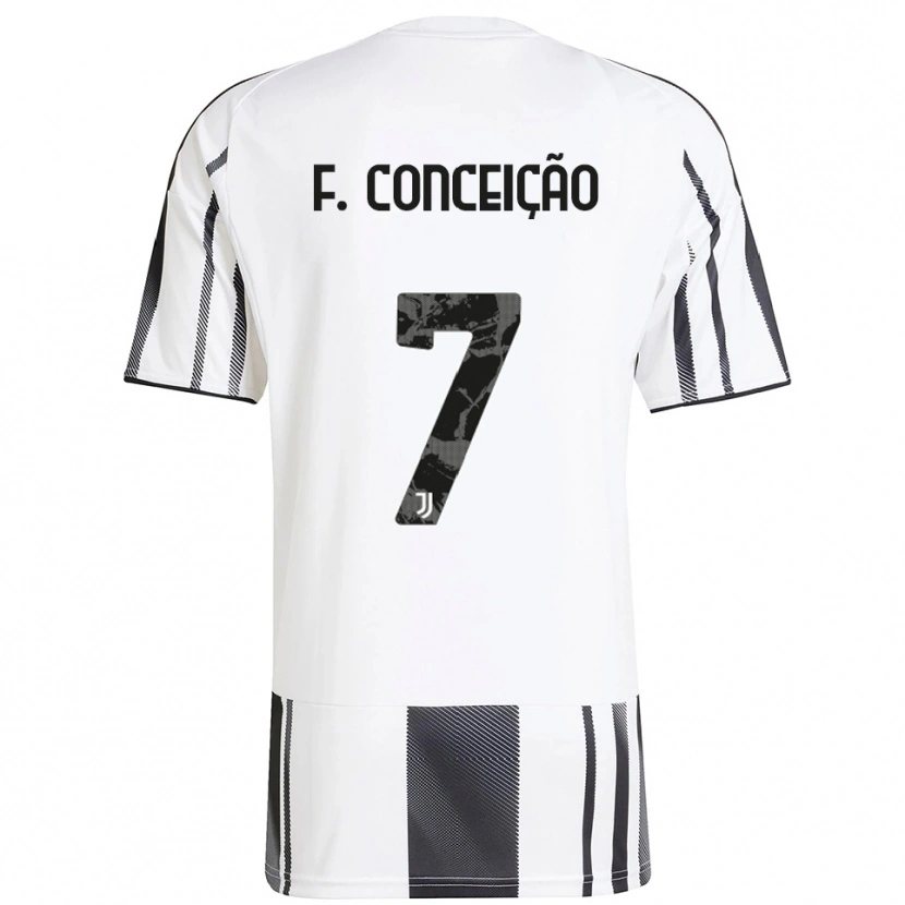 Danxen Kvinnor Francisco Conceição #7 Vit Svart Hemmatröja Matchtröjor 2025/26 Tröjor T-Tröja
