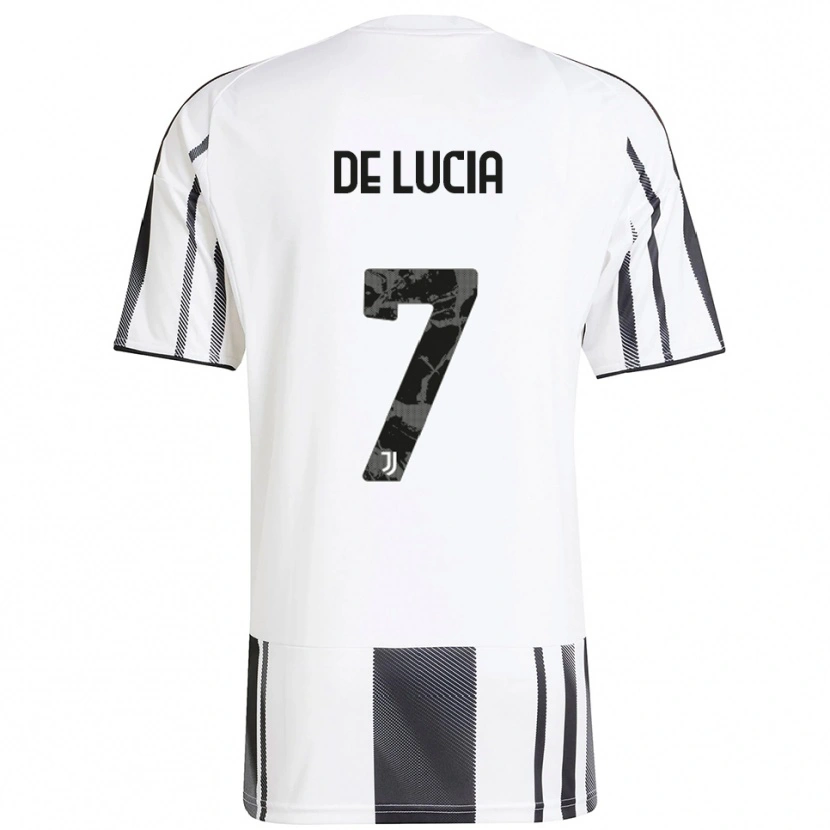 Danxen Kvinnor Raffaele De Lucia #7 Vit Svart Hemmatröja Matchtröjor 2025/26 Tröjor T-Tröja