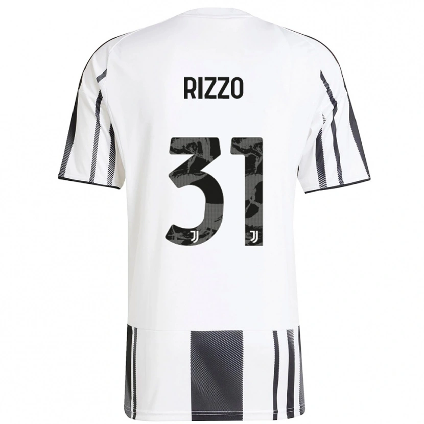 Danxen Kvinnor Niccolò Rizzo #31 Vit Svart Hemmatröja Matchtröjor 2025/26 Tröjor T-Tröja