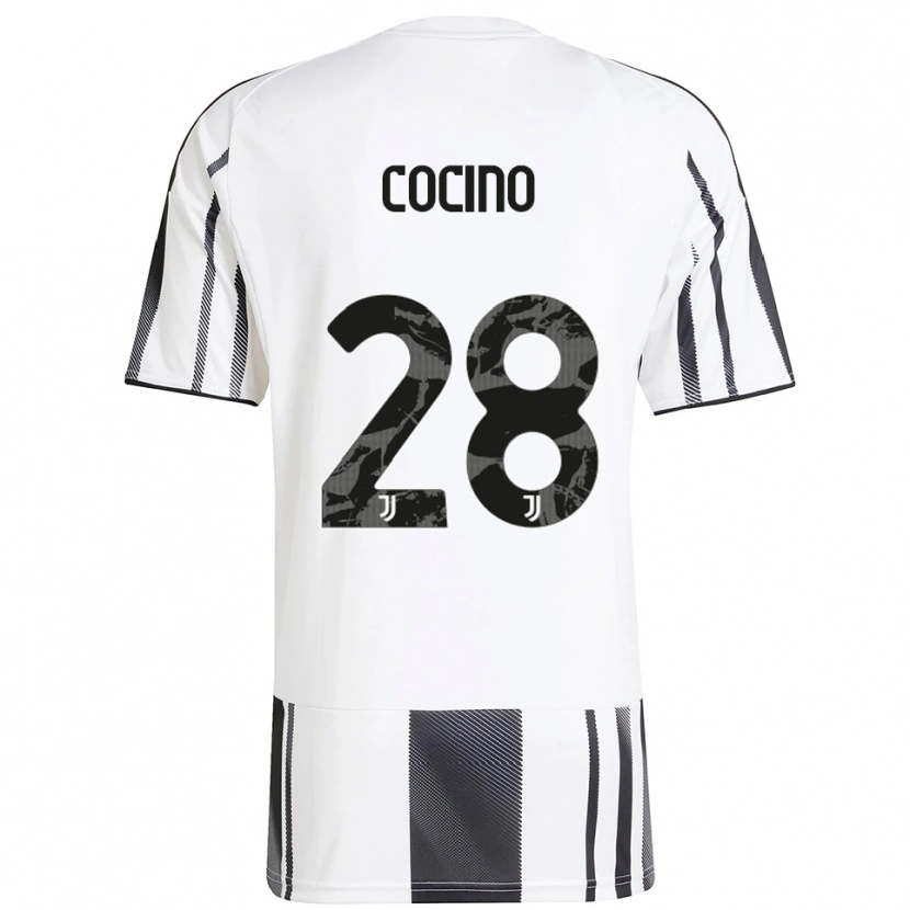 Danxen Kvinnor Martina Cocino #28 Vit Svart Hemmatröja Matchtröjor 2025/26 Tröjor T-Tröja