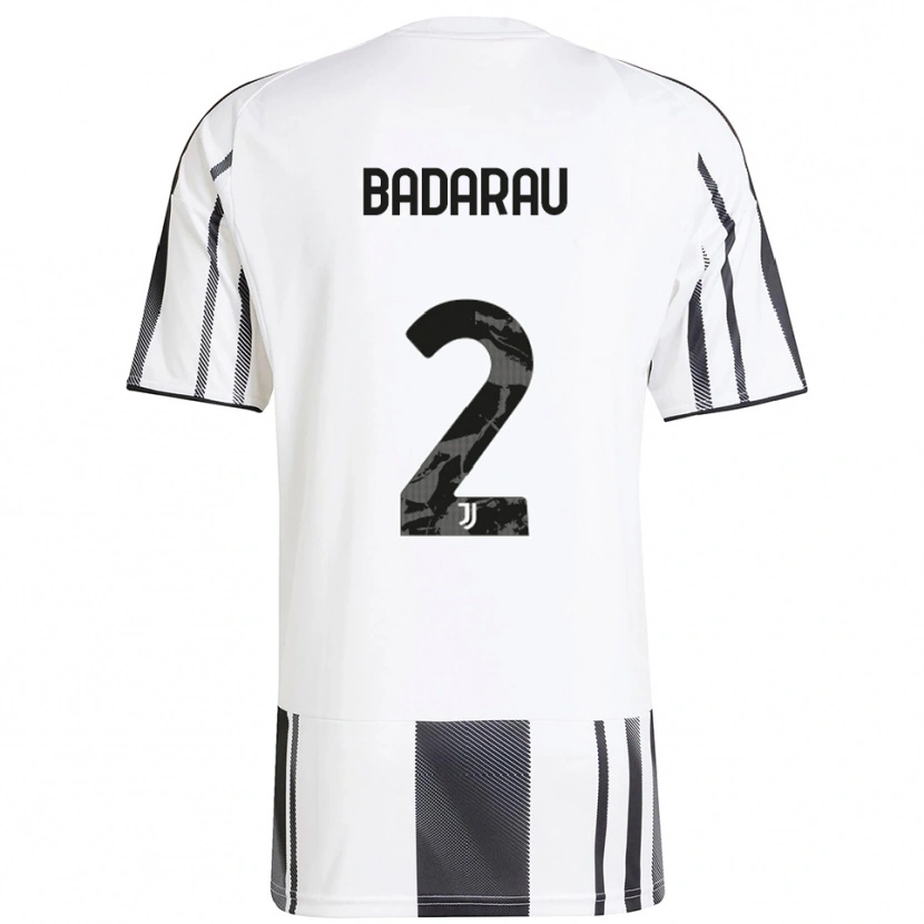 Danxen Kvinnor Fabio Bădărău #2 Vit Svart Hemmatröja Matchtröjor 2025/26 Tröjor T-Tröja