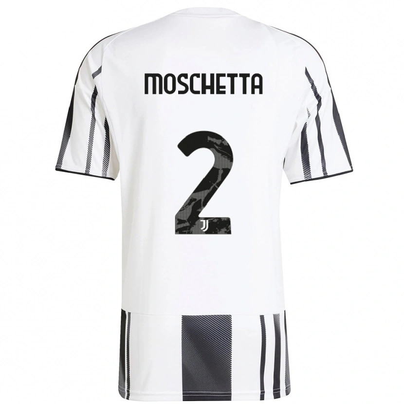 Danxen Kvinnor Lorenzo Moschetta #2 Vit Svart Hemmatröja Matchtröjor 2025/26 Tröjor T-Tröja