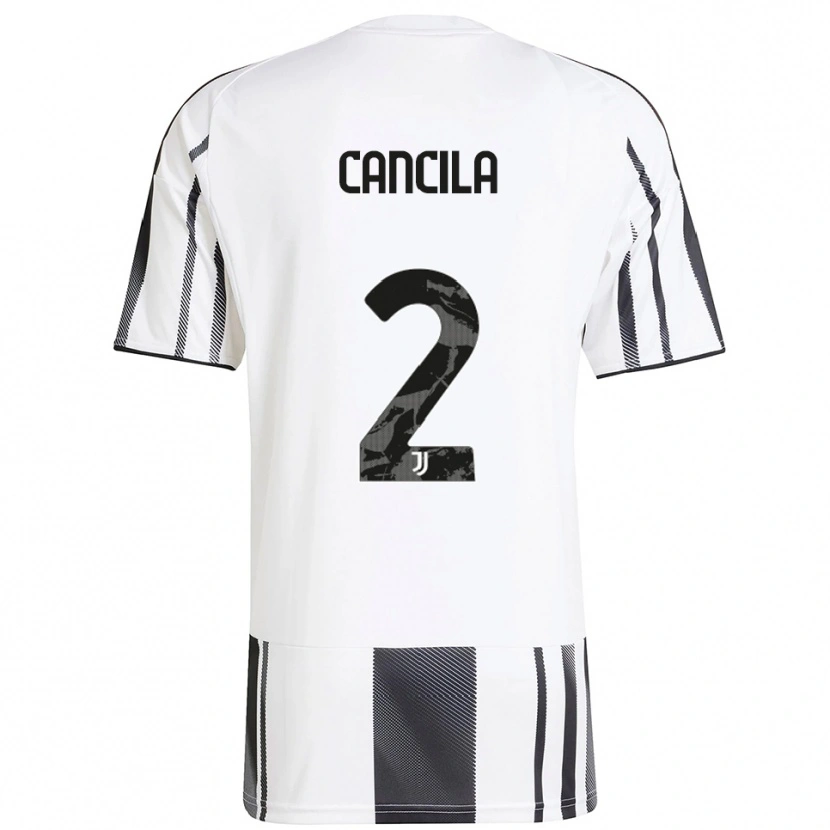 Danxen Kvinnor Lorenzo Cancila #2 Vit Svart Hemmatröja Matchtröjor 2025/26 Tröjor T-Tröja
