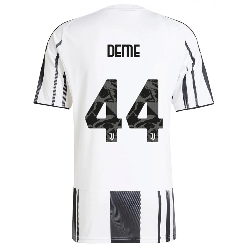 Danxen Kvinnor Serigne Deme #44 Vit Svart Hemmatröja Matchtröjor 2025/26 Tröjor T-Tröja