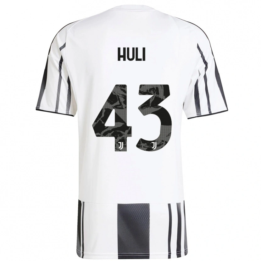 Danxen Kvinnor Raffaele Huli #43 Vit Svart Hemmatröja Matchtröjor 2025/26 Tröjor T-Tröja