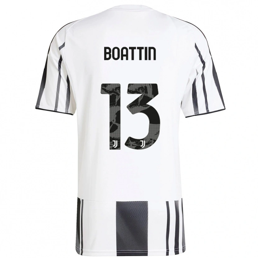 Danxen Kvinnor Lisa Boattin #13 Vit Svart Hemmatröja Matchtröjor 2025/26 Tröjor T-Tröja