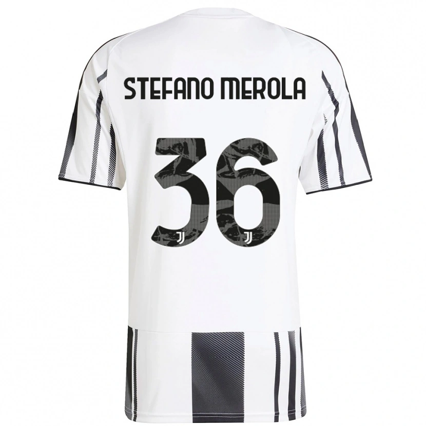 Danxen Kvinnor Antonio Stefano Merola #36 Vit Svart Hemmatröja Matchtröjor 2025/26 Tröjor T-Tröja